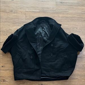 BCBGMaxAzria Classic Black Peacoat